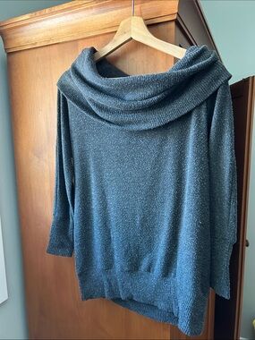 EVEREVE xMichael Stars Slate Gray Cowl-Neck Sweater
